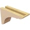 Ekena Millwork 3"W x 9"D x 6"H Classic Olympic Rough Cedar Woodgrain TimberThane Corbel, Primed Tan CORUR03X09X06OLYRCPR - alternate 5